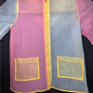 Cat & Jack Pastel Colorblock Raincoat in Pink, Blue & Yellow